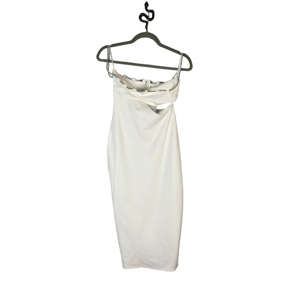 Lovers and Friends Charlotte Midi Dress Crystal Embellished Bridal Formal XS - Picture 4 of 13